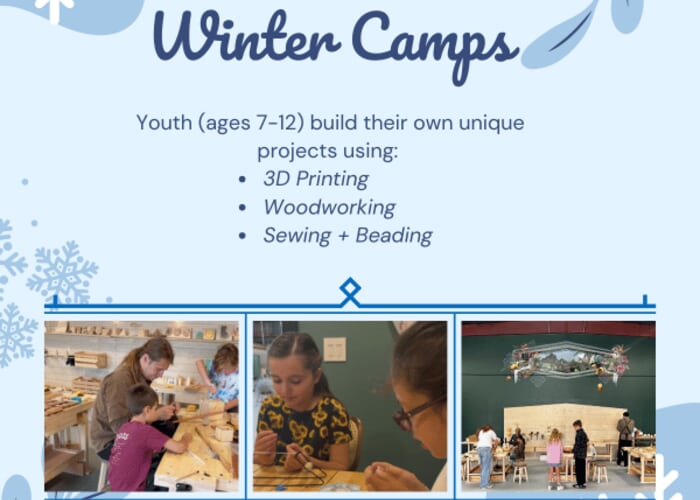 Youth Winter Camps 2026/27 Santa Cruz Maker Studios