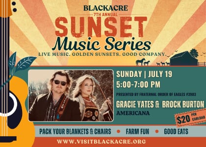 7th Annual Sunset Music Series: Gracie Yates & Brock Burton