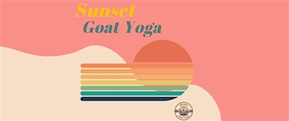 Sunset Baby Goat Yoga
