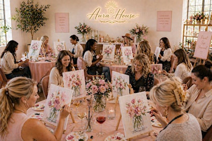 Paint & Sip - Peace & Petals: Pour, Paint, and Unwind