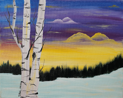 Golden Violet Sunrise Painting Workshop @ FirstBuild