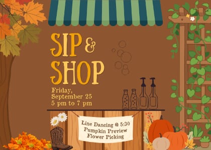 Sip and Shop at Kerby's Nursery