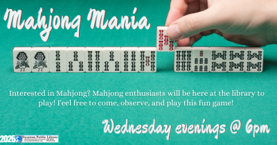 Mahjong Mania! Wednesdays