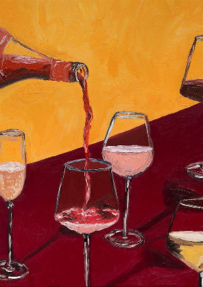 Paint and Sip on Lillian's Petite Market and Eatery's terrace