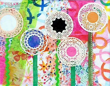 Sip & Create: Mixed Media Flower Collage with Barbara Younger