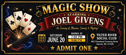 An evening of magic with Joel Givens