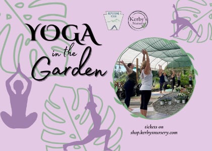 Yoga in the Garden at Kerby's Nursery