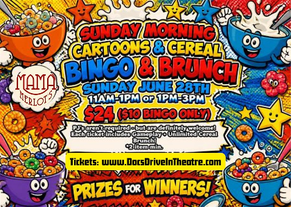 Cartoons & Cereal Bingo & Brunch at the Speakeasy