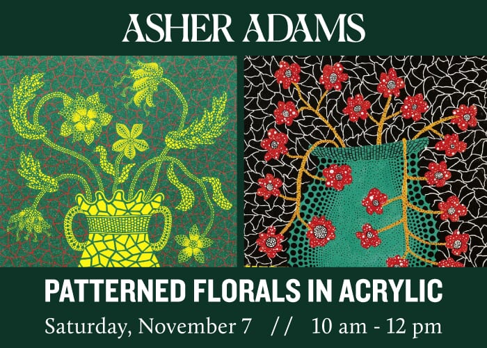 Patterned Florals: Paint like Yayoi Kusama