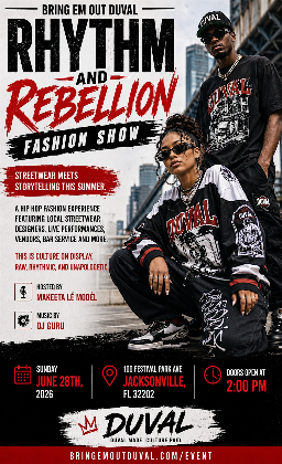 Bring Em Out Duval Fashion Show: Rhythm and Rebellion