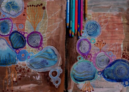 Altered Book & Mixed Media Sketchbook Camp @ The Marshall Muse Gallery