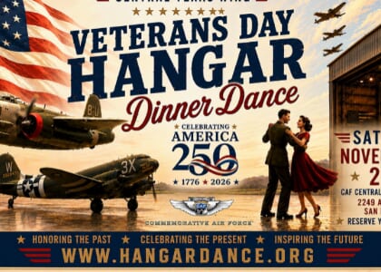 25TH ANNUAL VETERANS DAY HANGAR DINNER DANCE - San Marcos TX Airport