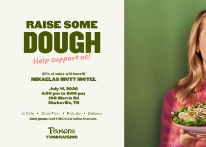 Panera Fundraising - Mikaela's Mutt Motel