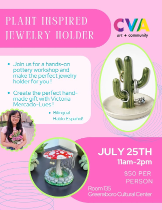 Plant Inspired Jewelry Holder Handbuilding Pottery Workshop