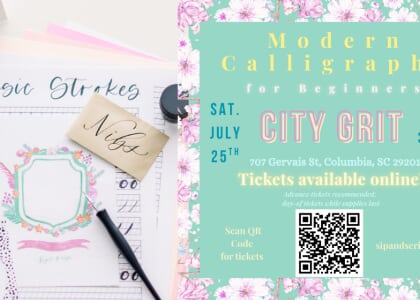 Modern Calligraphy for Beginners at City Grit