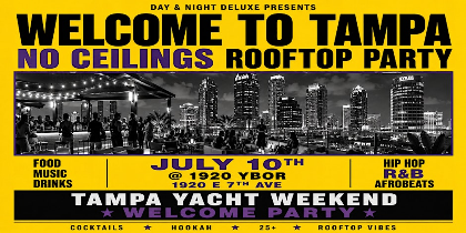 Tampa Yacht Weekend: No Ceiling Rooftop Party