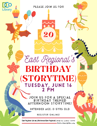 Happy 20th Birthday, East Regional! (Storytime)