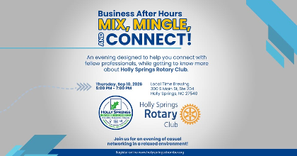 Business After Hours with Holly Springs Rotary Club