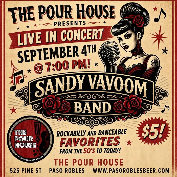 SANDY VAVOOM BAND live at The Pour House!