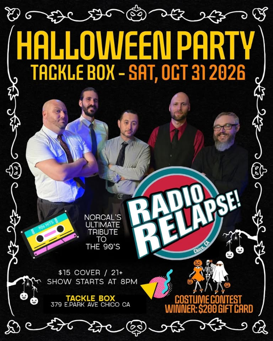 Tackle Box Halloween Party with Radio Relapse