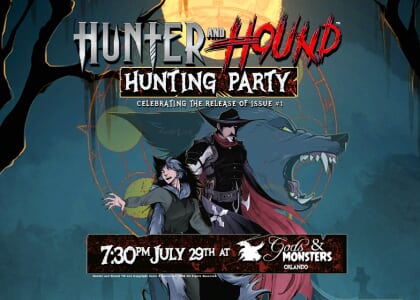 Hunter and Hound Hunting Party