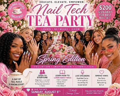 Nail tech 1st annual Spring tea party