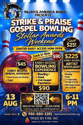 Strike & Praise: Gospel Bowling Night (Stellar Awards Weekend)