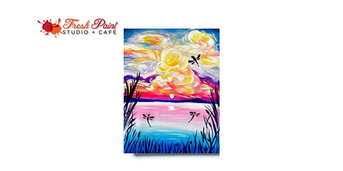 Paint Night - Summer Dancing Dragonflies Acrylic Paint Night