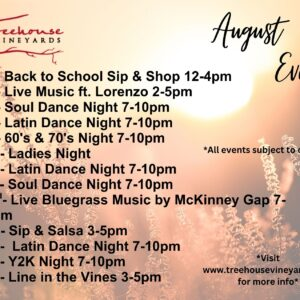 August Events Postcard
