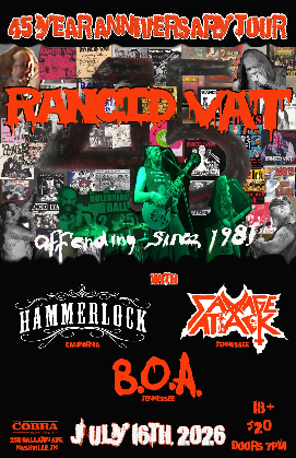 Venue: Rancid Vat | Hammerlock | Savage Attack | BOA