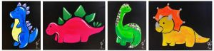 Painting with a Twist: Neon Dinosaurs *Pick One