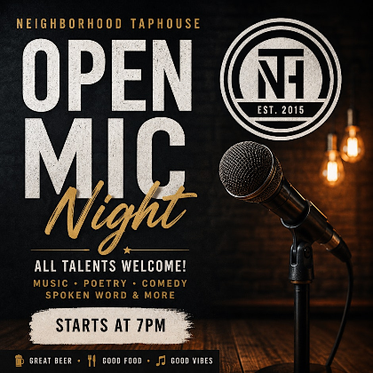 Open Mic Night at Neighborhood Taphouse