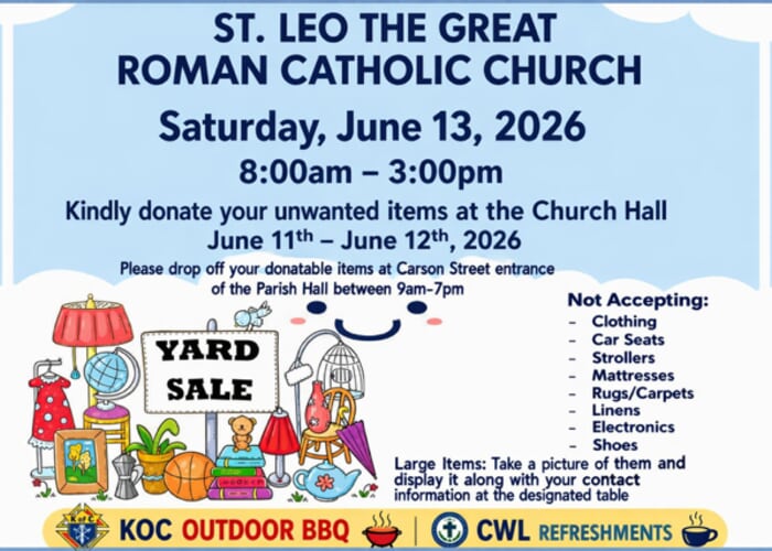 St. Leo Church Yard Sale