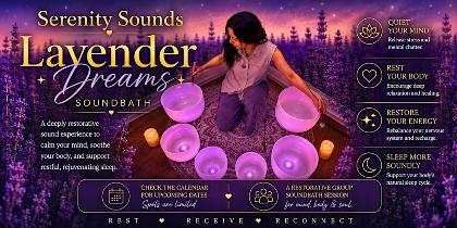 4th July Weekend | Lavender Dreams Sound Bath In Jacksonville , FL