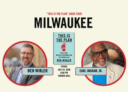 This Is The Plan Book Tour: Milwaukee w/ Earl Ingram, Jr.