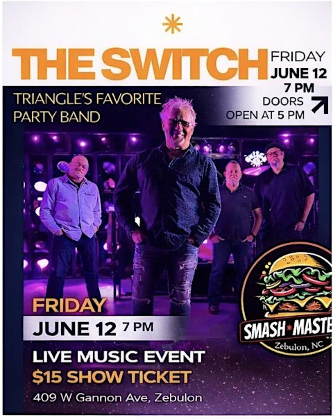 The Switch Live at Smash Masters | Zebulon NC Live Music