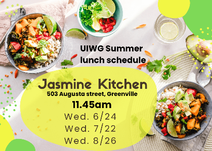 UIWG lunch at Jasmine Kitchen