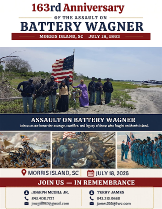 163rd Anniversary of the Assault on Battery Wagner
