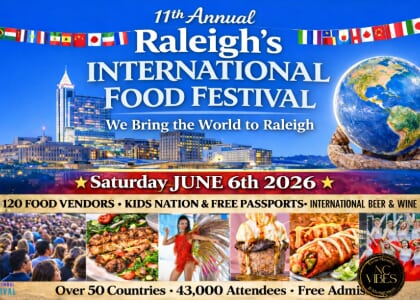 Raleigh's 11th Annual International FOOD Festival - Free Admission