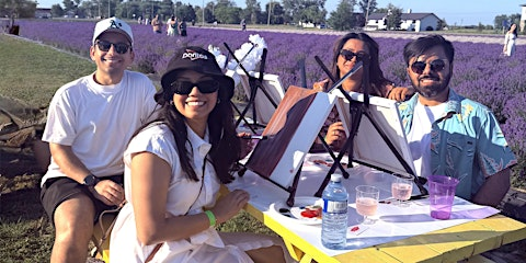 Lavender Sunset Paint & Sip at Pingles Farm Toronto