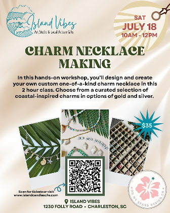 Charm Necklace Making Class @ Island Vibes
