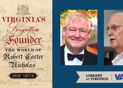 Book Talk with Brent Tarter | Virginia's Forgotten Founder