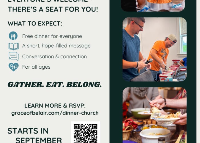 You're invited to a free Community Dinner