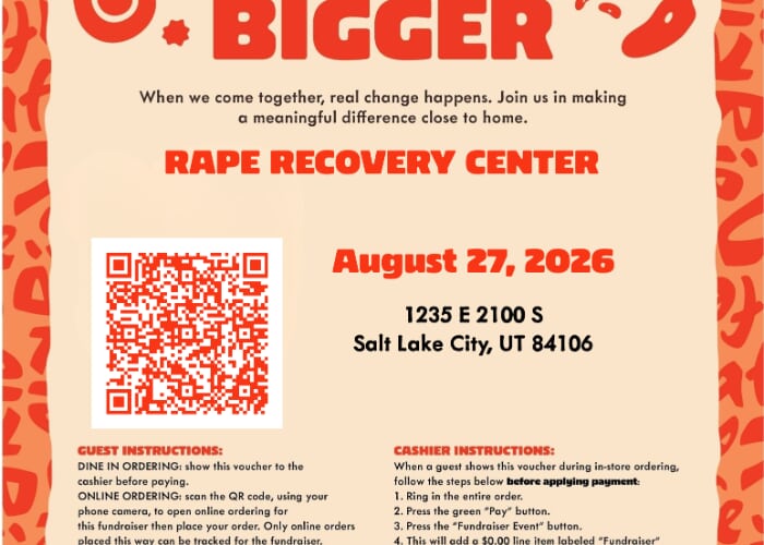 Cafe Rio Fundraiser Benefiting the Rape Recovery Center