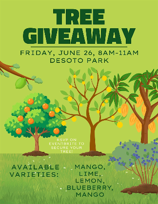 Tree Giveaway at Desoto Park
