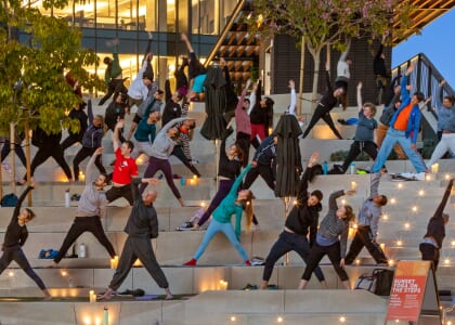 THE CULVER STEPS INVITES THE COMMUNITY TO ‘SUNSET YOGA  ON THE STEPS