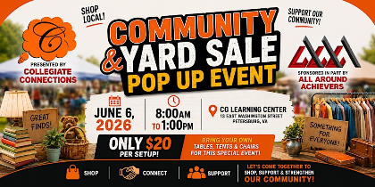 Community Yard Sale and Pop Up
