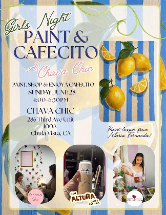 Paint & Cafecito at Chava Chic!