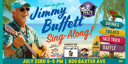 Jimmy Buffett Sing-ALong: Benefit for Pets 4 Life