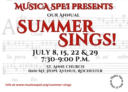 Musica Spei Summer Sing